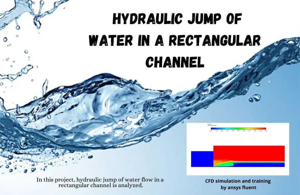 Hydraulic Jump of Water in Rectangular Channel, ANSYS Fluent Training