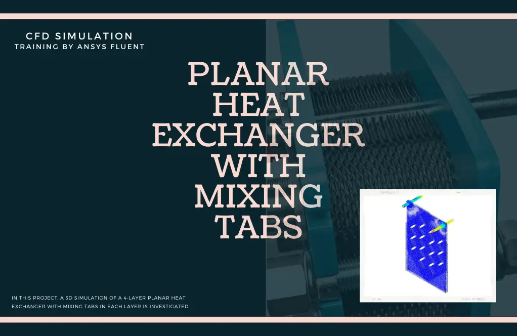 Planar Heat Exchanger with Mixing Tabs Simulation, ANSYS Fluent Training