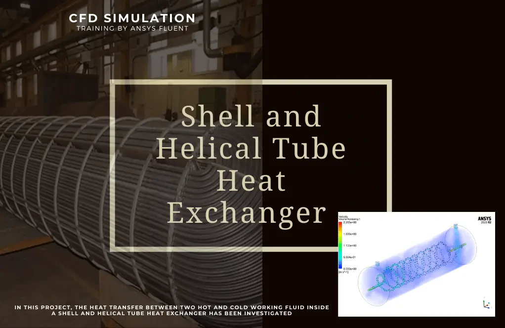 Shell and Helical Tube Heat Exchanger CFD Simulation, ANSYS Fluent Training