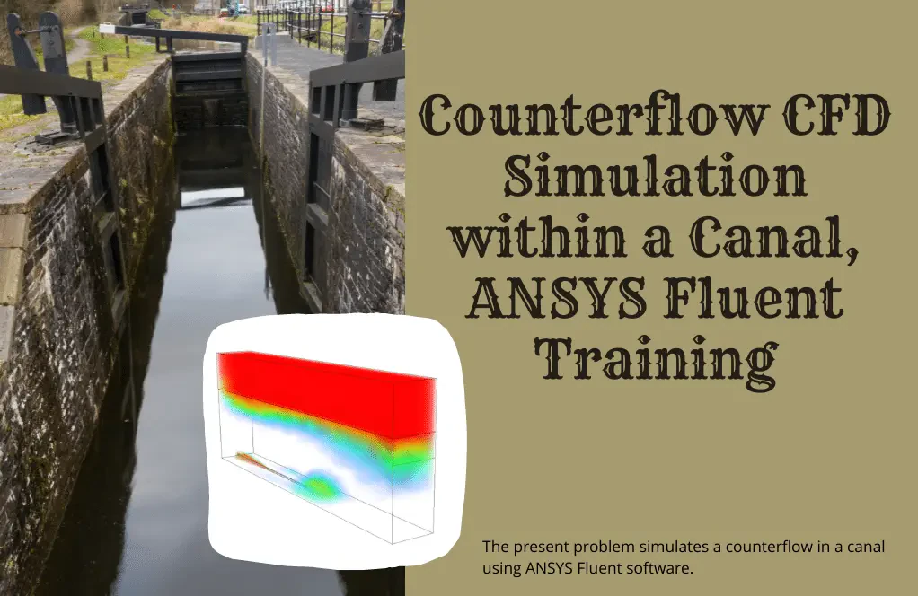 Counterflow CFD Simulation within a Canal, ANSYS Fluent Tutorial