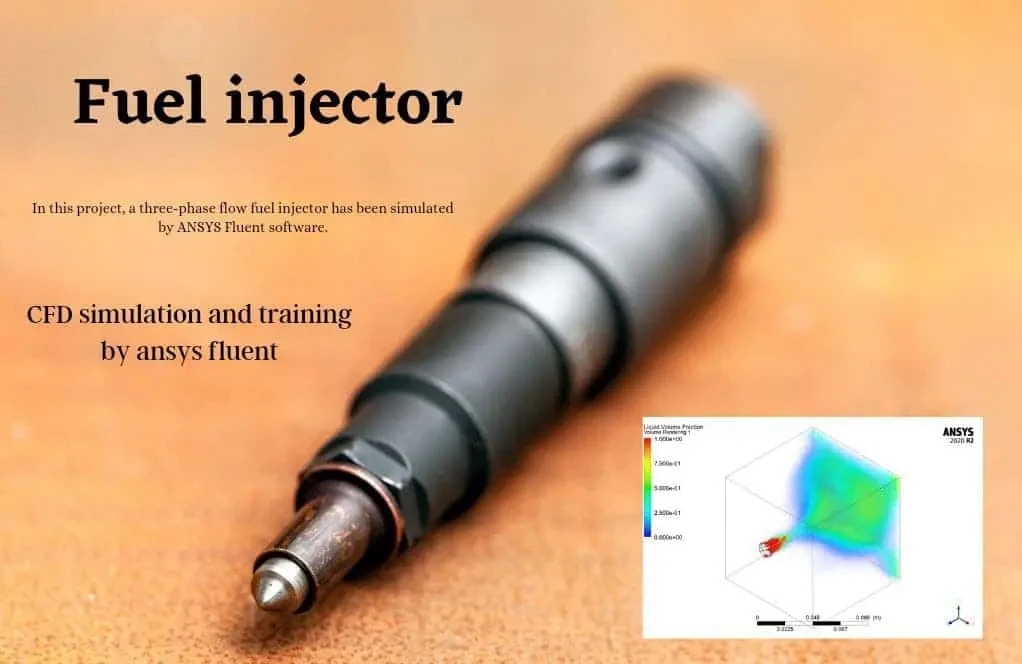 Fuel Injector CFD Simulation, Three-Phase Flow (Mixture Model)