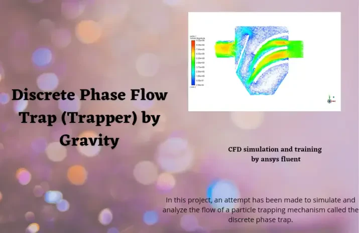 Discrete Phase Flow Trap (Trapper) by Gravity CFD Simulation, ANSYS Fluent Tutorial