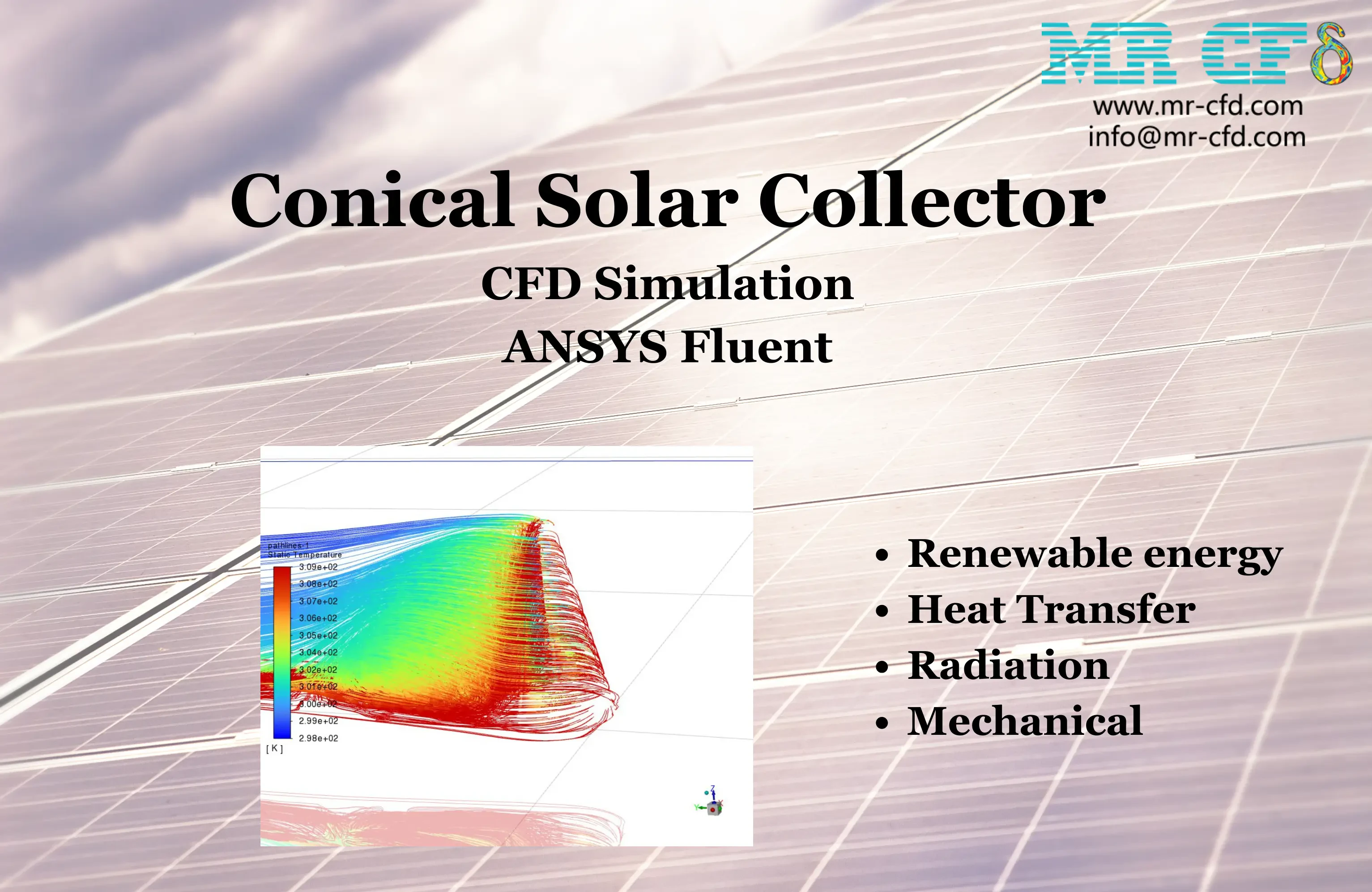 Conical Solar Collector CFD Simulation, ANSYS Fluent