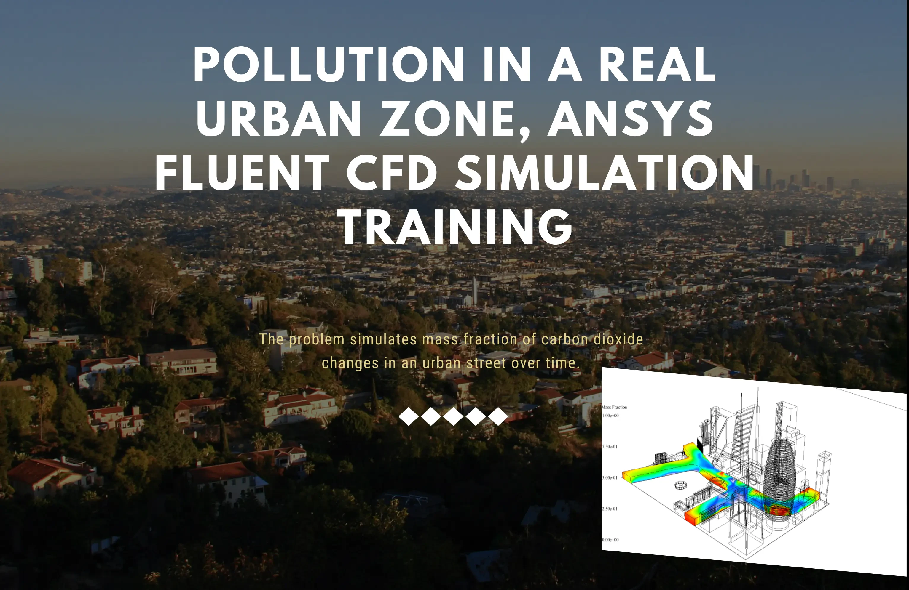 Pollution in a Real Urban Zone, ANSYS Fluent CFD Simulation Training