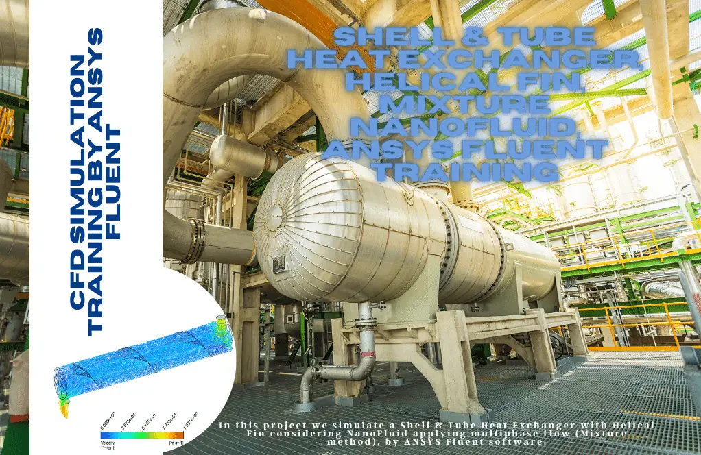 Shell and Tube Heat Exchanger, Helical Fin, NanoFluid