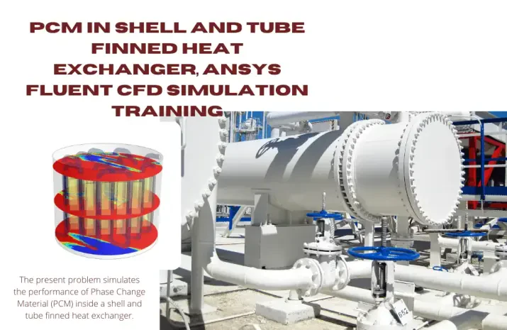 PCM in Shell and Tube Finned Heat Exchanger CFD Simulation