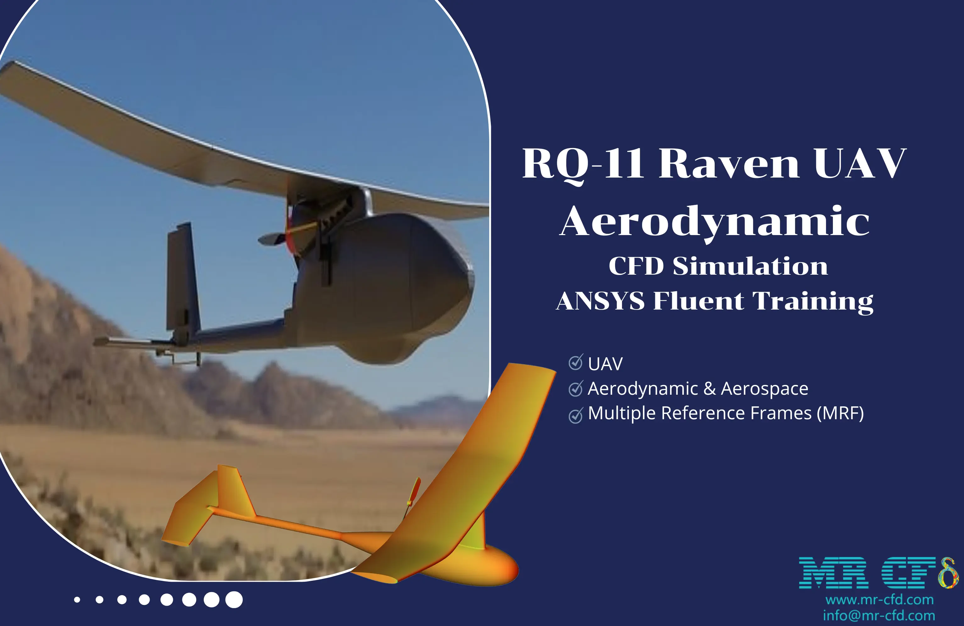 RQ-11 UAV(Drone) Simple Aerodynamic Analysis: CFD Simulation by ANSYS Fluent