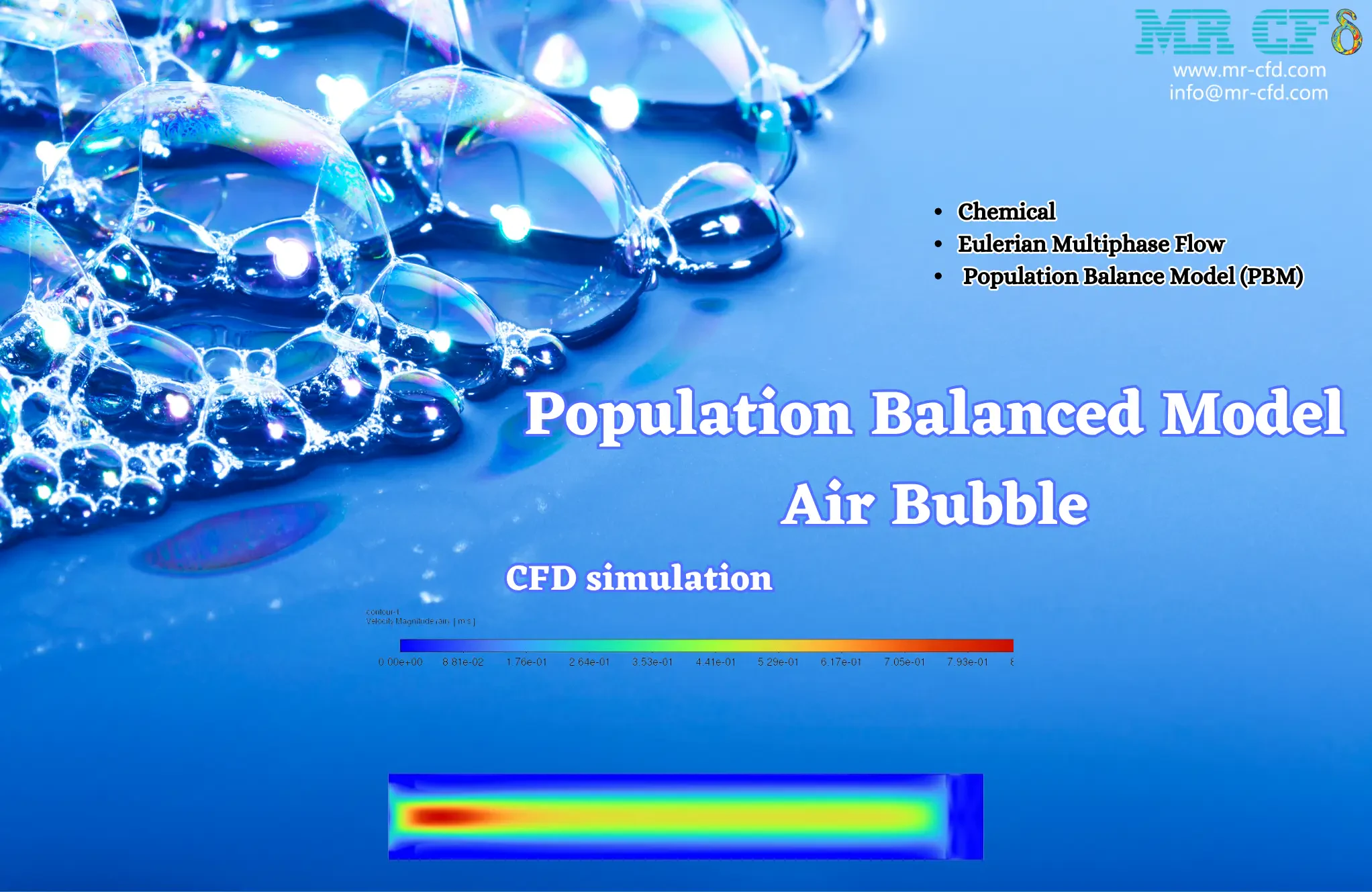 Population Balanced Model Air Bubble CFD simulation