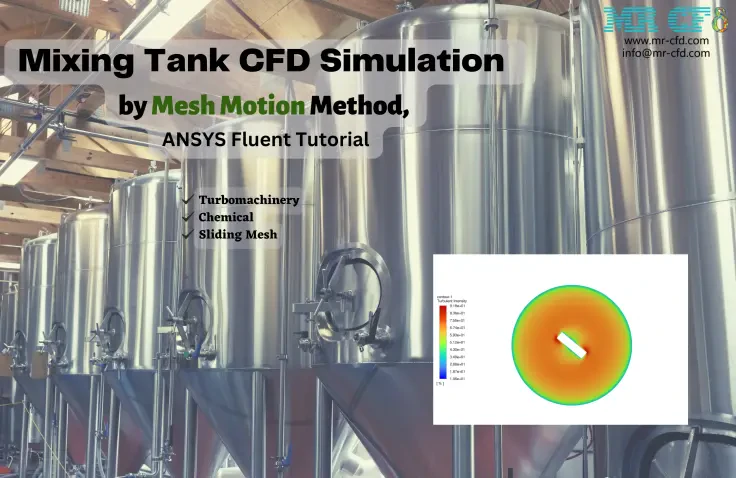 Mesh Motion Method, Mixing Tank CFD Simulation ANSYS Fluent Tutorial