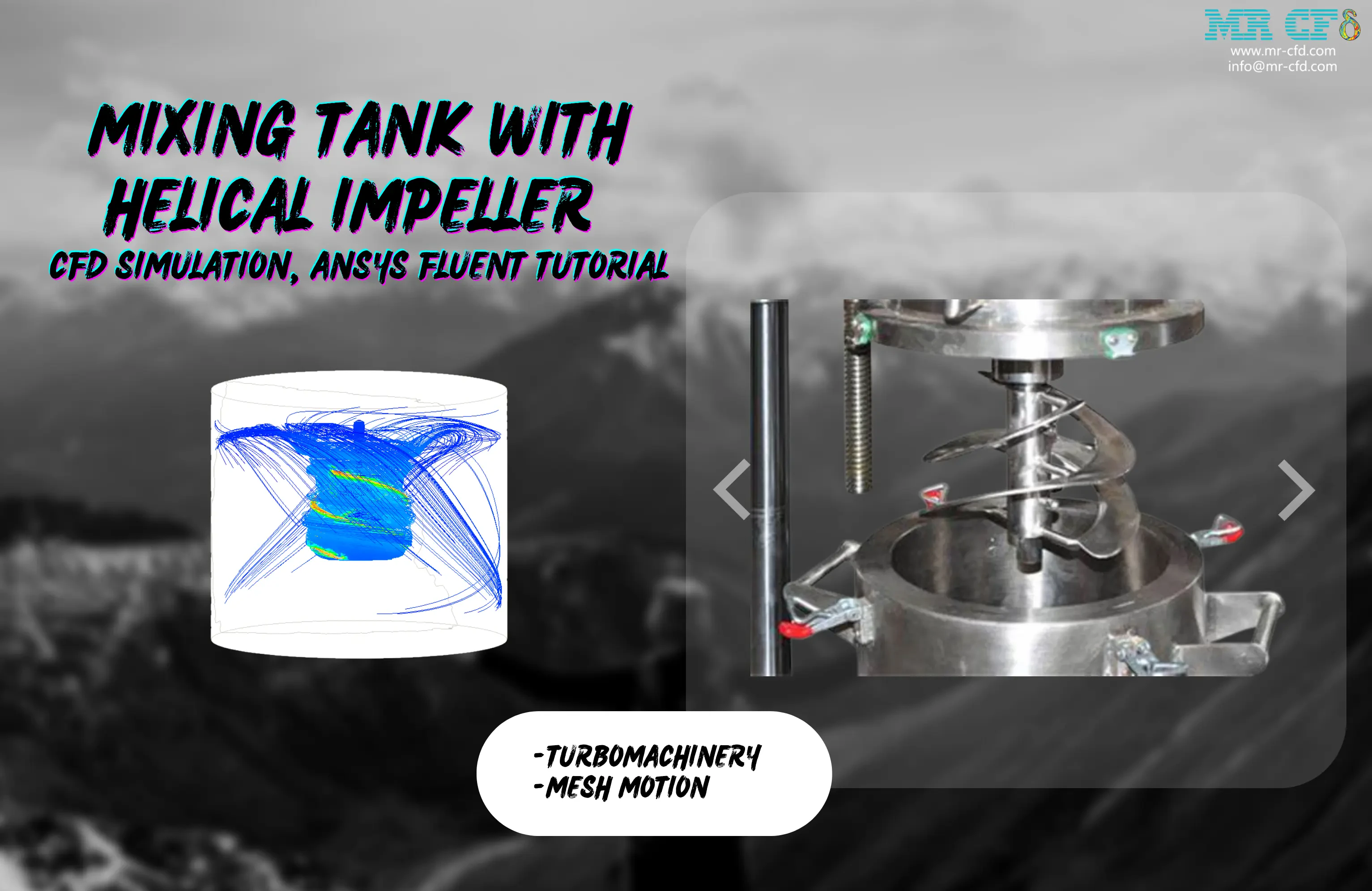 Mixing Tank with Helical Impeller CFD Simulation, ANSYS Fluent Tutorial