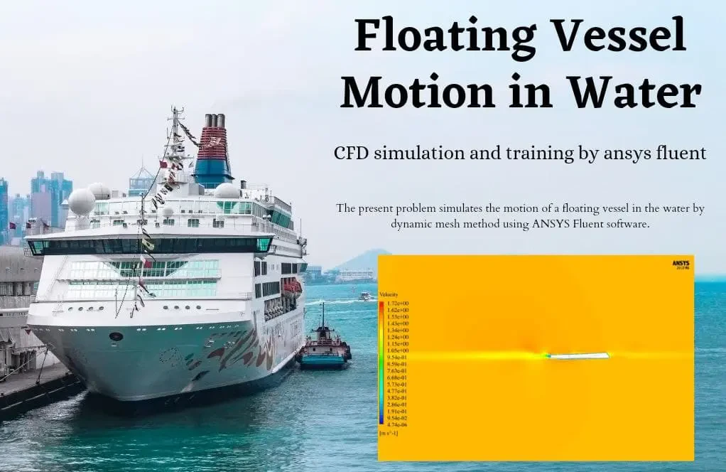 Floating Vessel Motion in Water by Dynamic Mesh, ANSYS Fluent Training