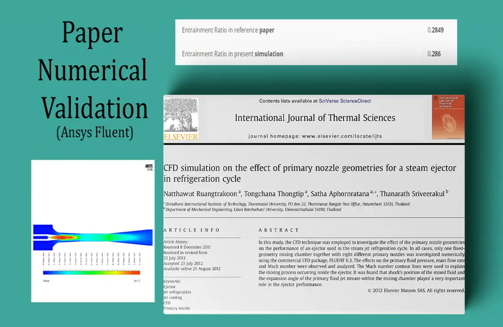 Steam Ejector in Refrigeration Cycle, Paper Validation