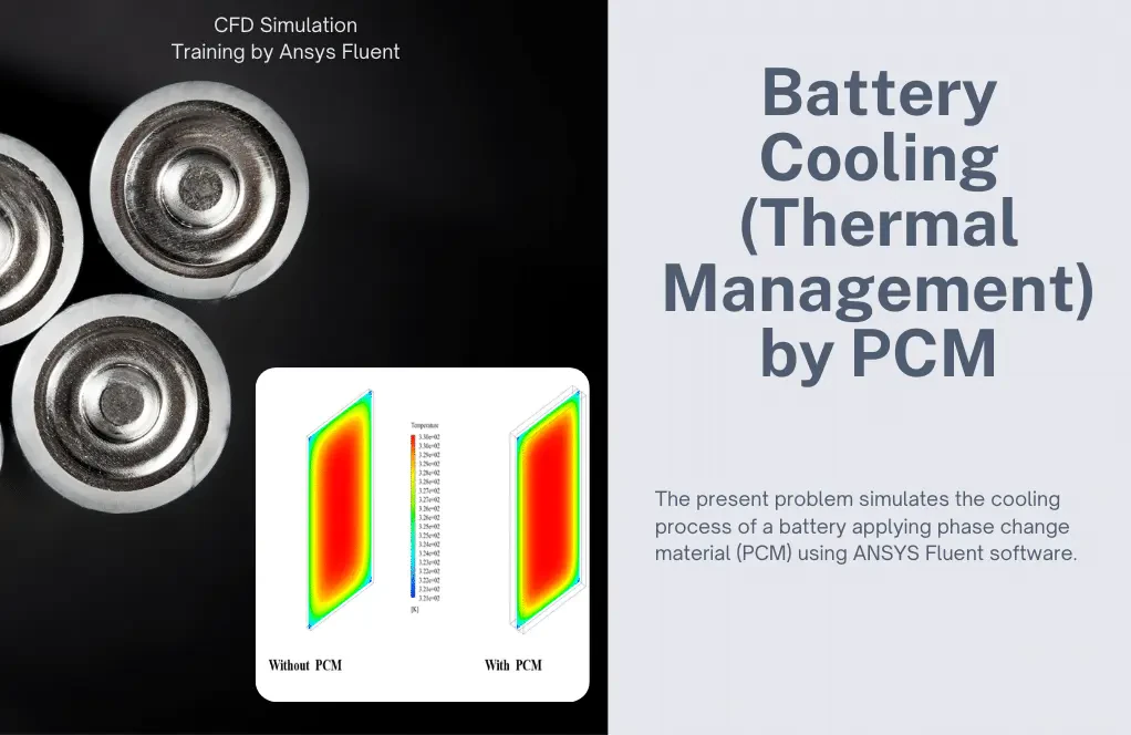 Battery Cooling (Thermal Management) by PCM, ANSYS Fluent Training