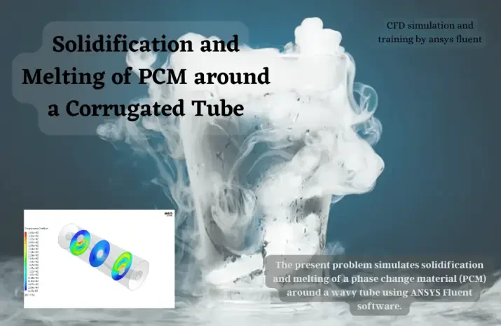 Solidification and Melting of PCM on a Corrugated Tube