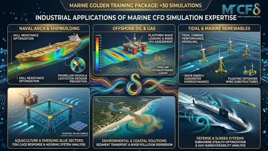 Real-World Industrial Applications of Marine CFD Simulation Expertise