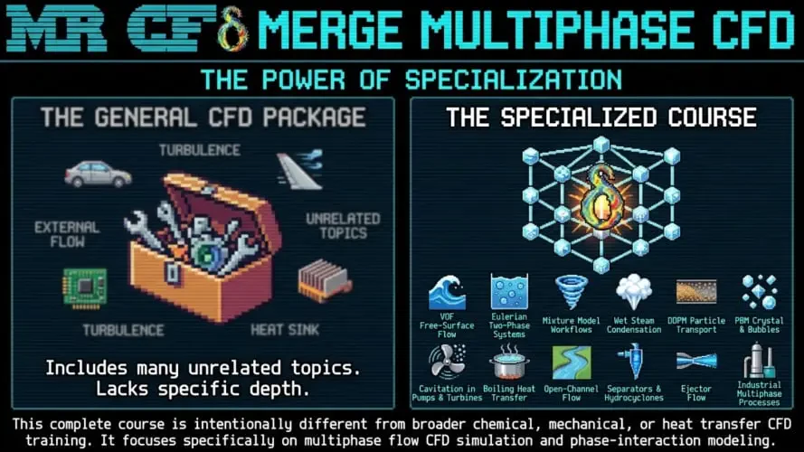 A Specialized Multiphase CFD Course, Not a General CFD Package