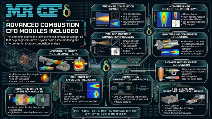 Advanced Combustion CFD Modules Included