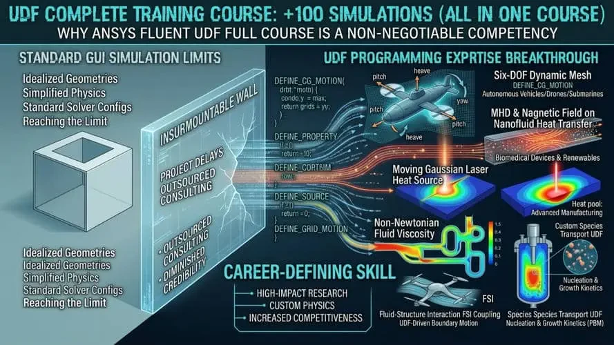 ANSYS Fluent UDF Complete CFD Course: 115+ Real-World Simulations