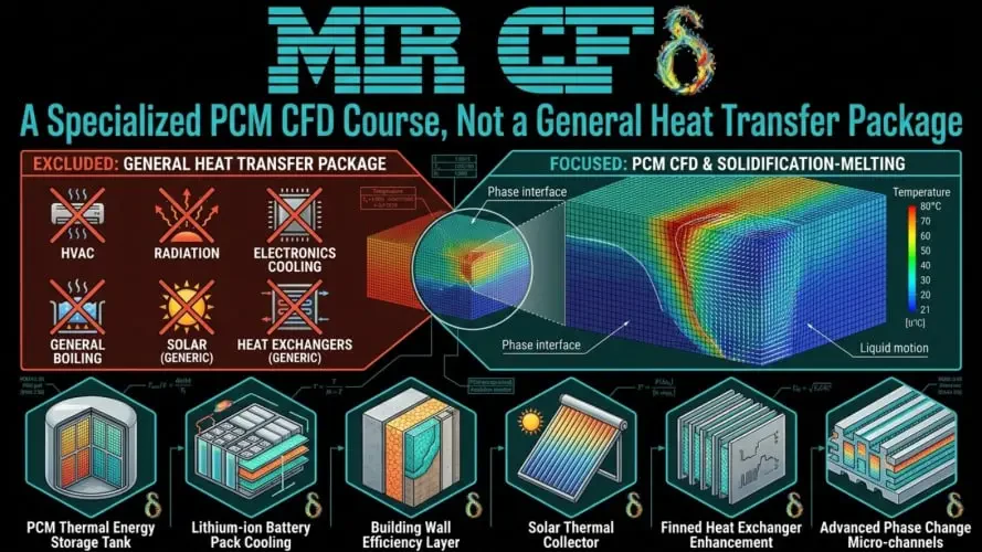 A Specialized PCM CFD Course, Not a General Heat Transfer Package
