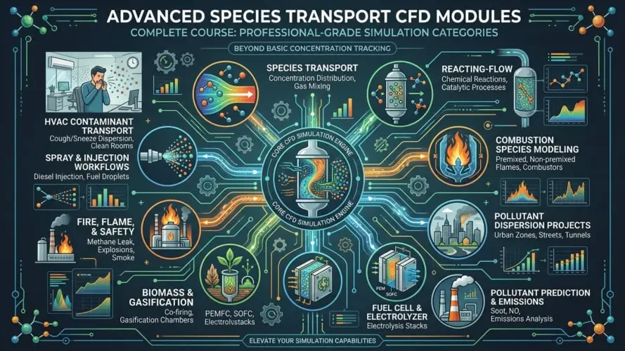 Advanced Species Transport CFD Modules Included