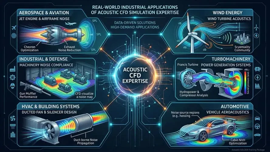 Real-World Industrial Applications of Acoustic CFD Simulation Expertise