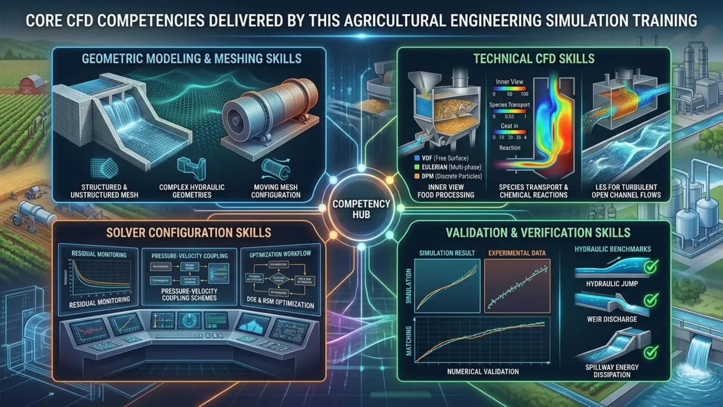 Core CFD Competencies Delivered by This Agricultural Engineering Simulation Training