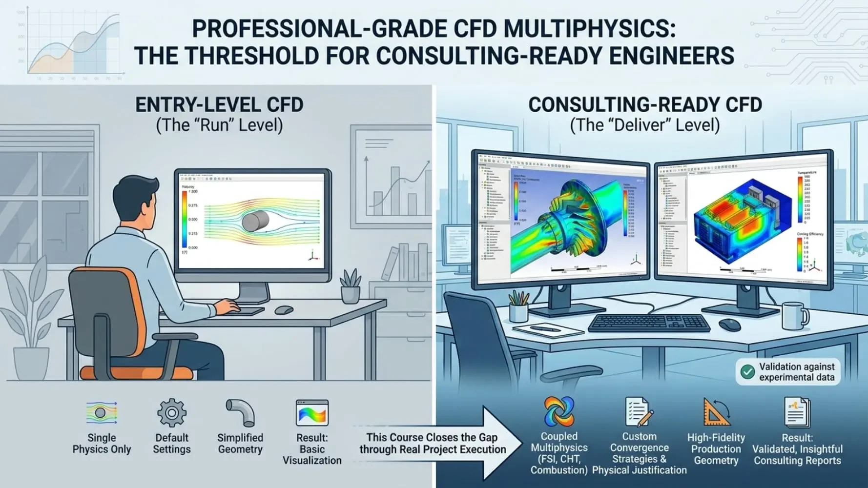 Why Professional-Grade CFD Multiphysics Skills Are the Threshold for Consulting-Ready Engineers