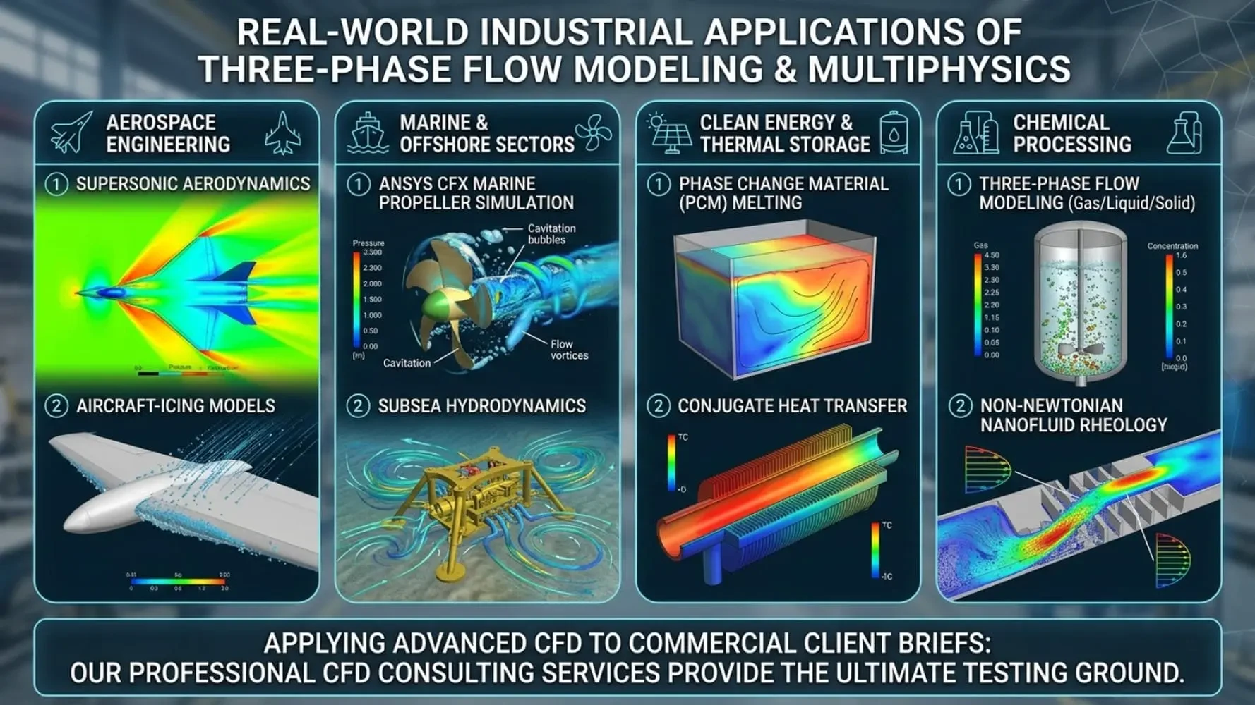 Real-World Industrial Applications of Three-Phase Flow Modeling & Multiphysics