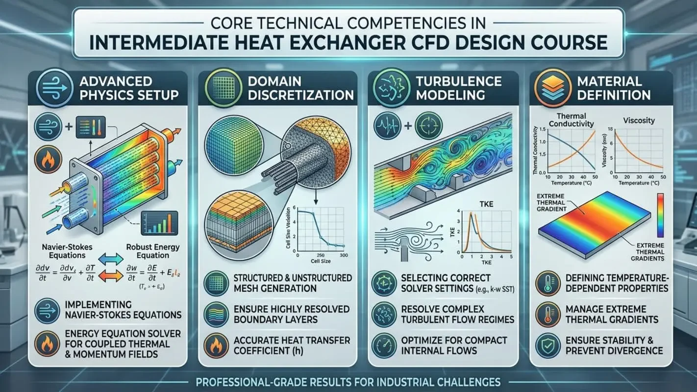Core Technical Competencies in Intermediate Heat Exchanger CFD Design Course