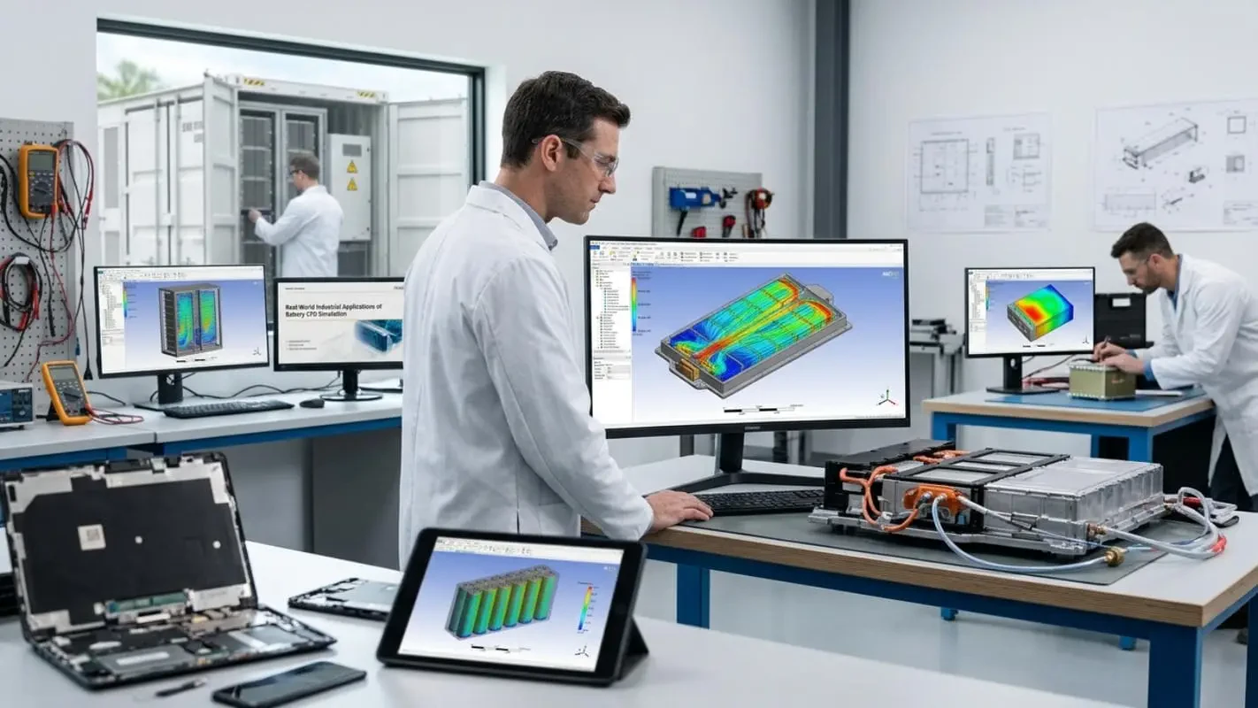 Real-World Industrial Applications of Battery CFD Simulation