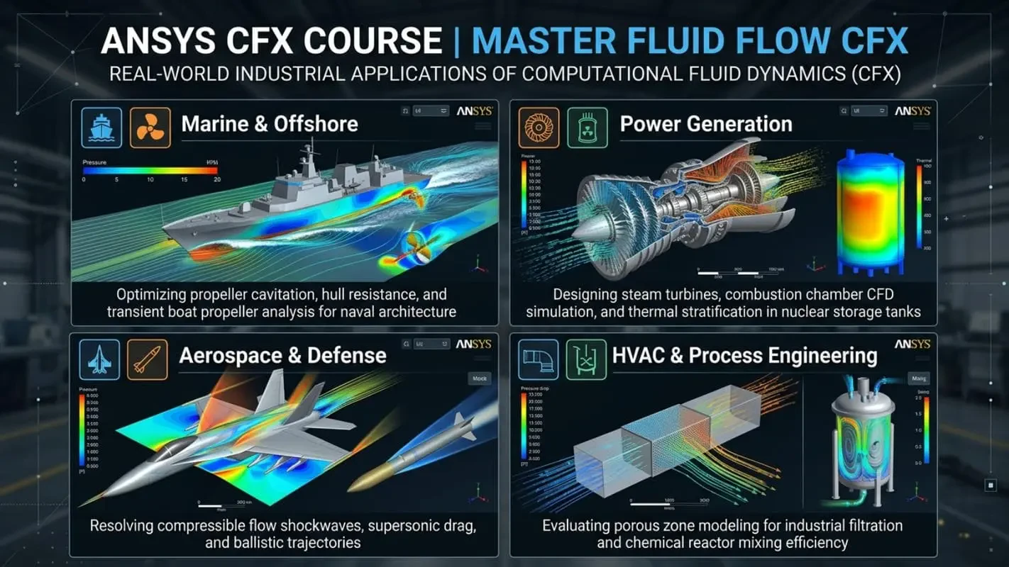 Real-World Industrial Applications of Computational Fluid Dynamics CFX