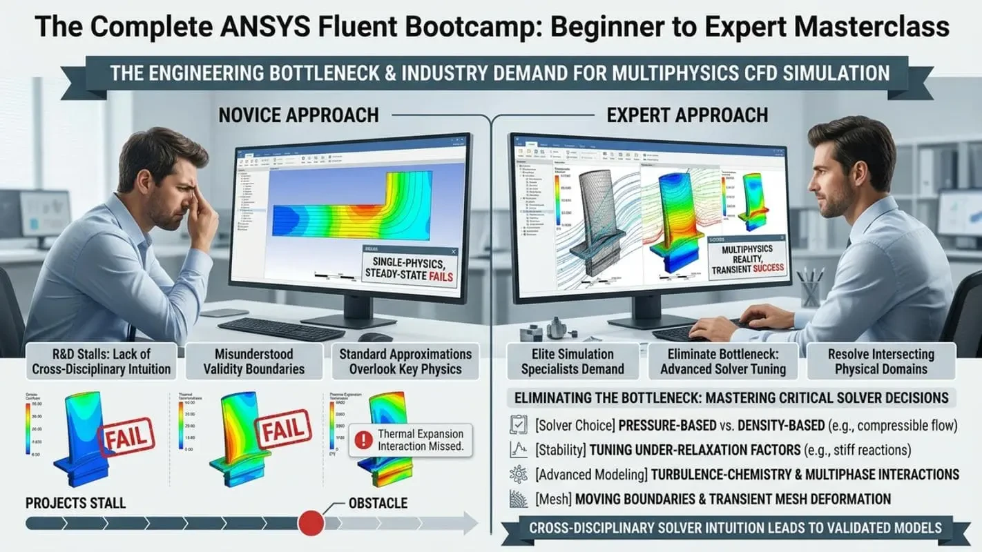 learn Ansys Fluent from beginner to 100