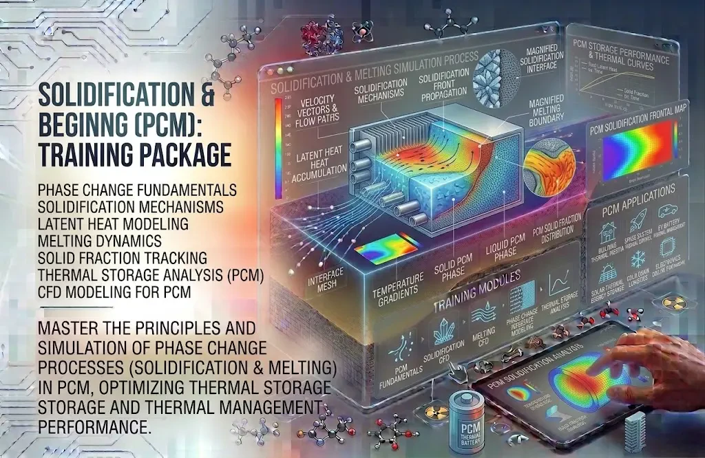 Solidification & Melting (PCM) CFD Training Package [Beginner]