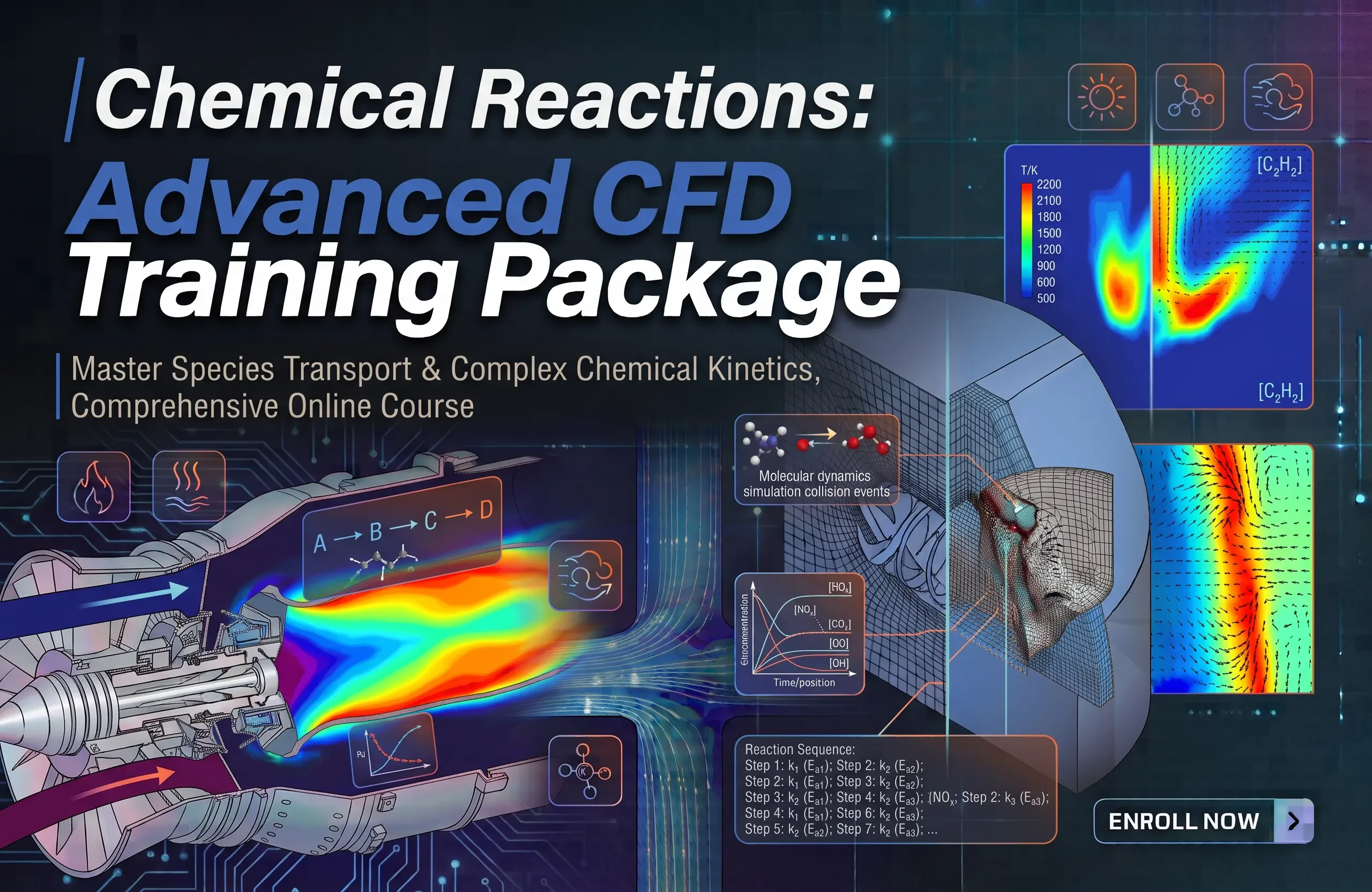 Chemical Reactions: Advanced CFD Training Package