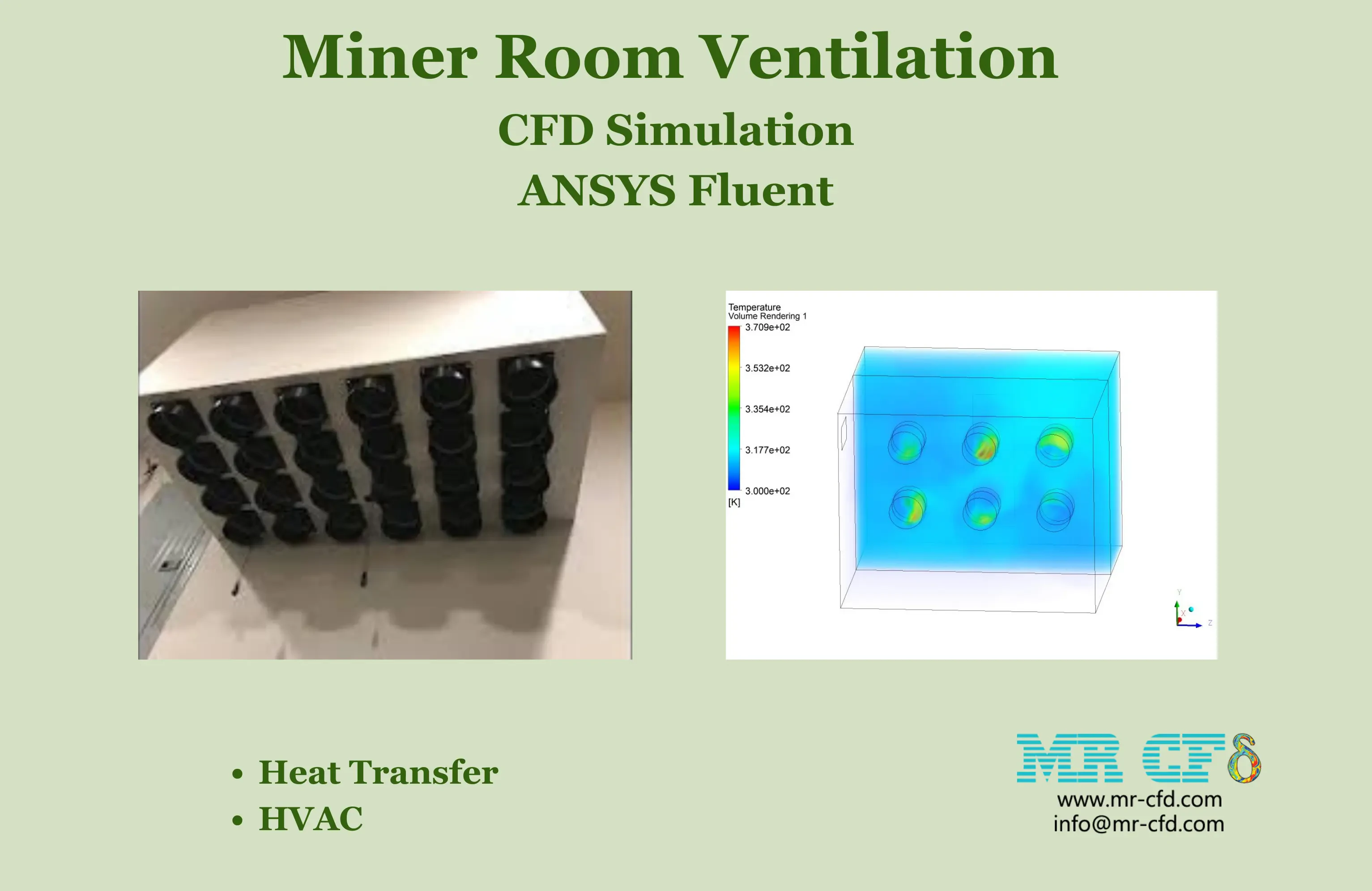 Miner Room Ventilation CFD Simulation, ANSYS Fluent