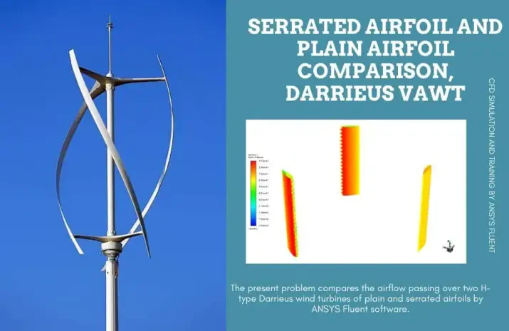 Serrated Vs. Plain Airfoil: Darrieus VAWT