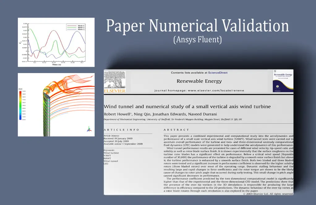 Vertical Axis Wind Turbine (VAWT): Paper Numerical Validation