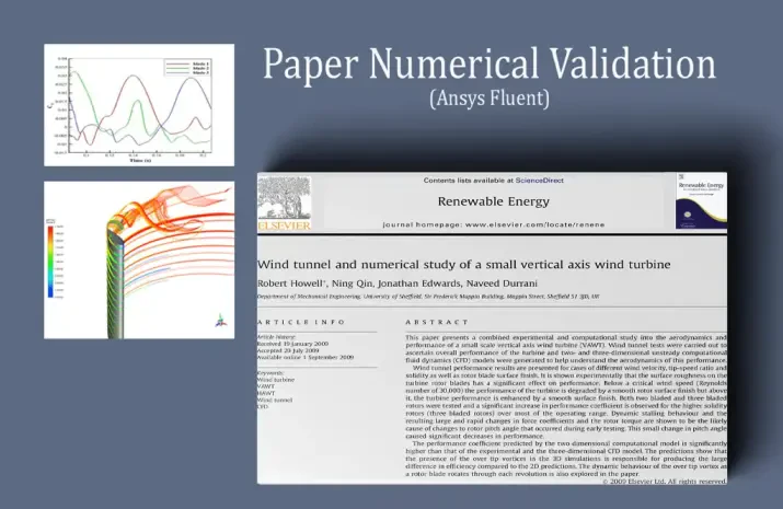 Vertical Axis Wind Turbine (VAWT): Paper Numerical Validation
