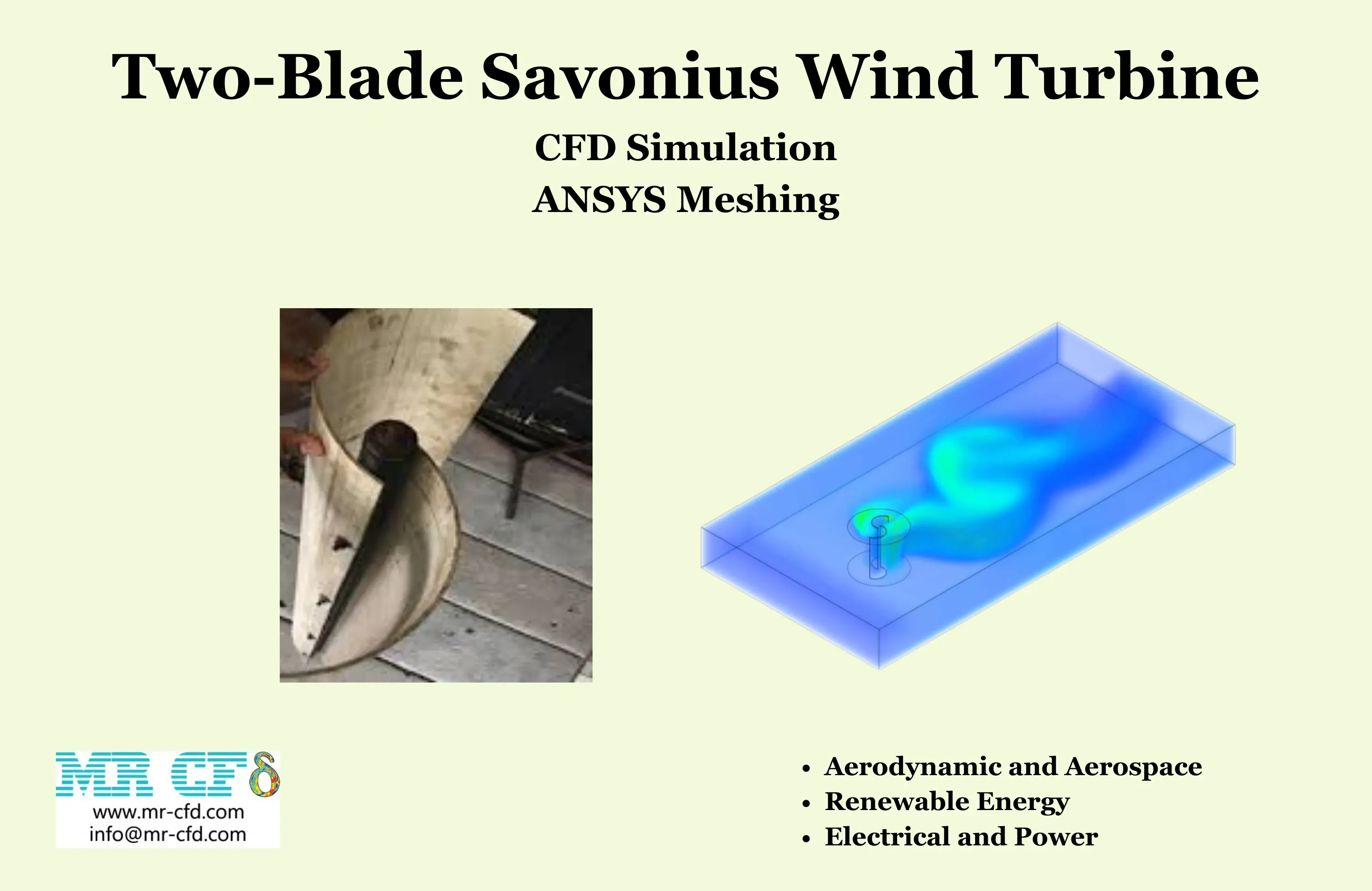 Two-Blade Savonius Wind Turbine: 3-D