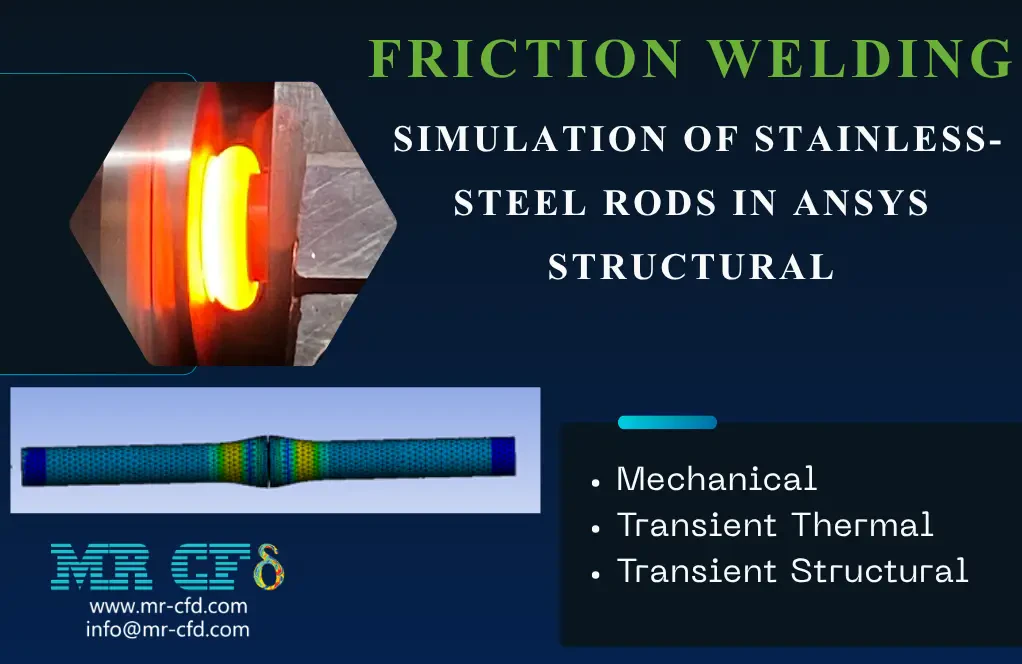 Friction welding Simulation of Stainless-Steel Rods in Ansys Structural