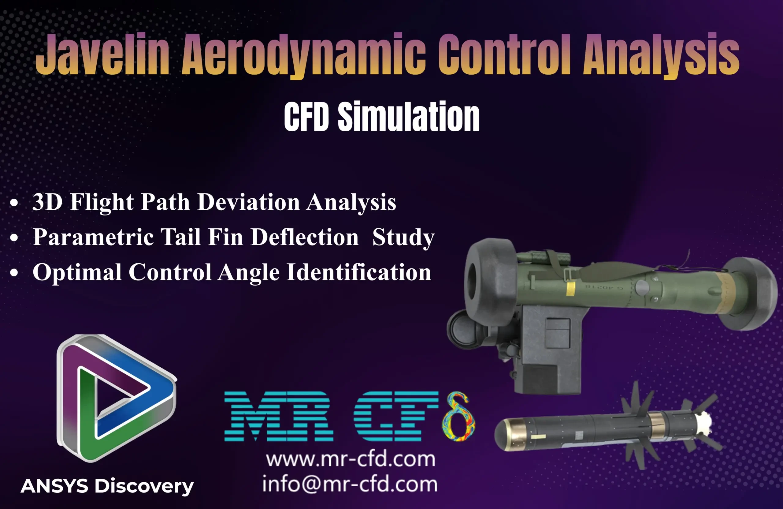 ANSYS Discovery: Javelin Aerodynamic Control Analysis, CFD Simulation