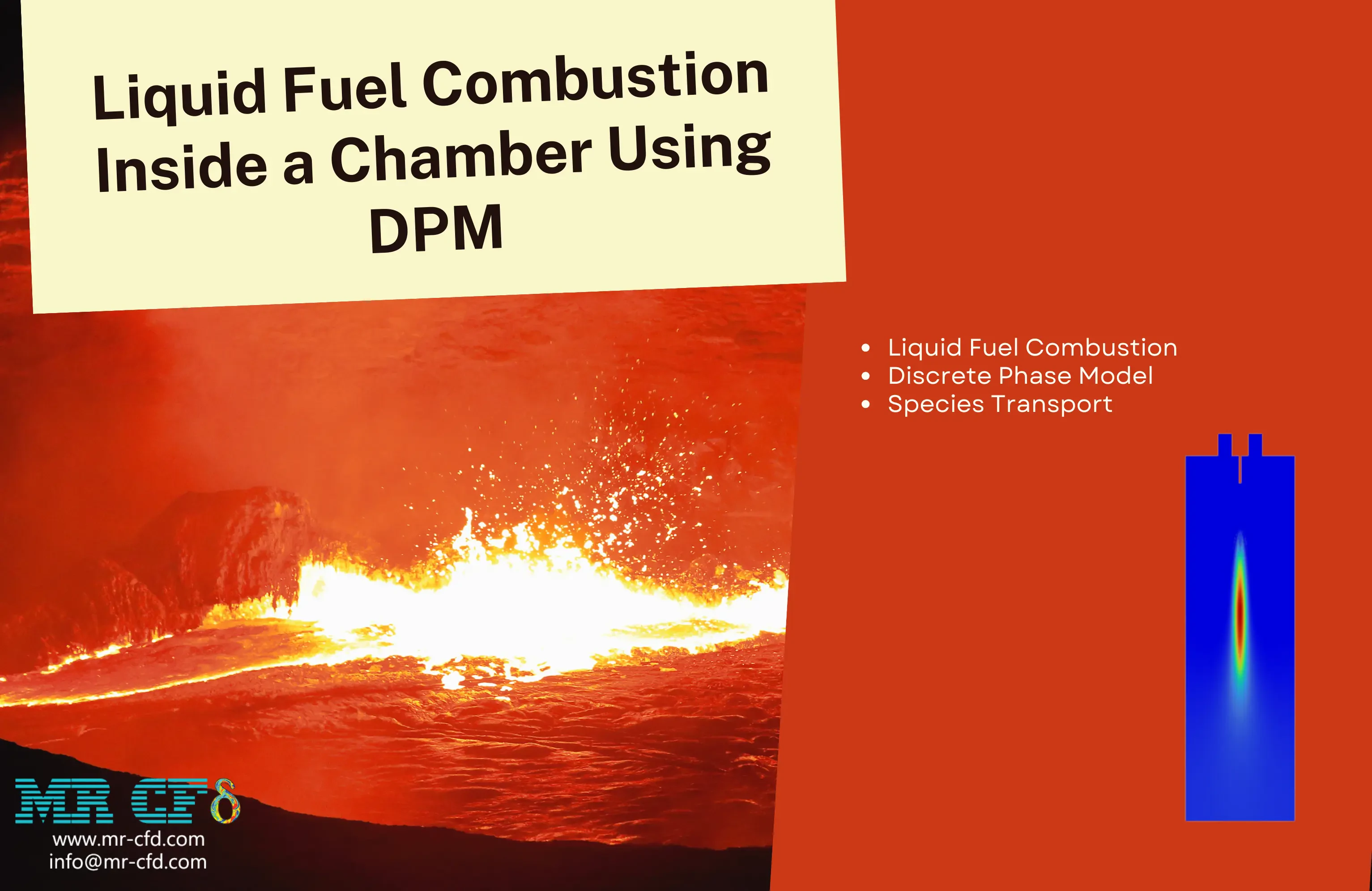 Liquid Fuel Combustion Inside a Chamber Using DPM