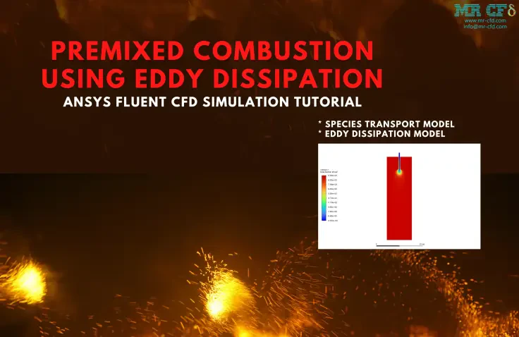 Premixed Combustion, Eddy Dissipation: CFD Simulation by ANSYS Fluent