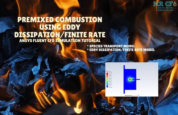 Premixed Combustion, Eddy Dissipation / Finite Rate Model, ANSYS Fluent CFD Simulation Training