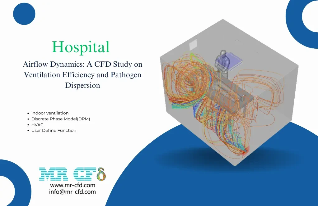 Hospital Airflow Dynamics: A CFD Study on Ventilation Efficiency and Pathogen Dispersion