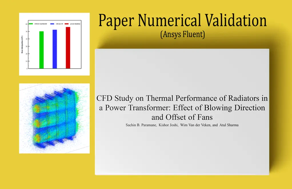 Radiator Thermal Performance with Fans, Paper Validation