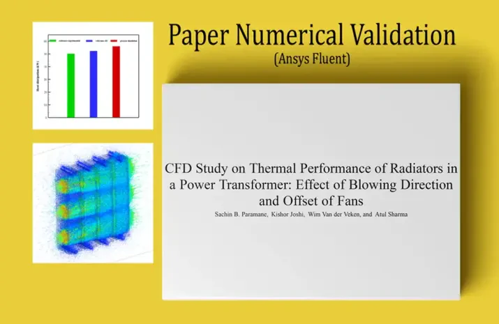 Radiator Thermal Performance with Fans, Paper Validation