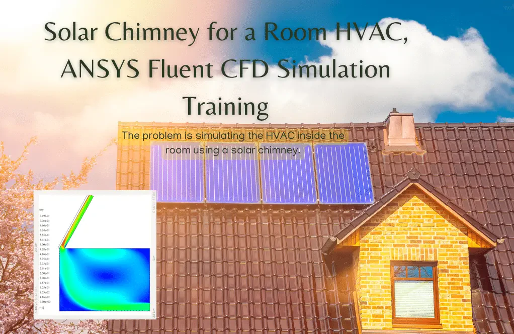 Solar Chimney for a Room HVAC, CFD Simulation Tutorial