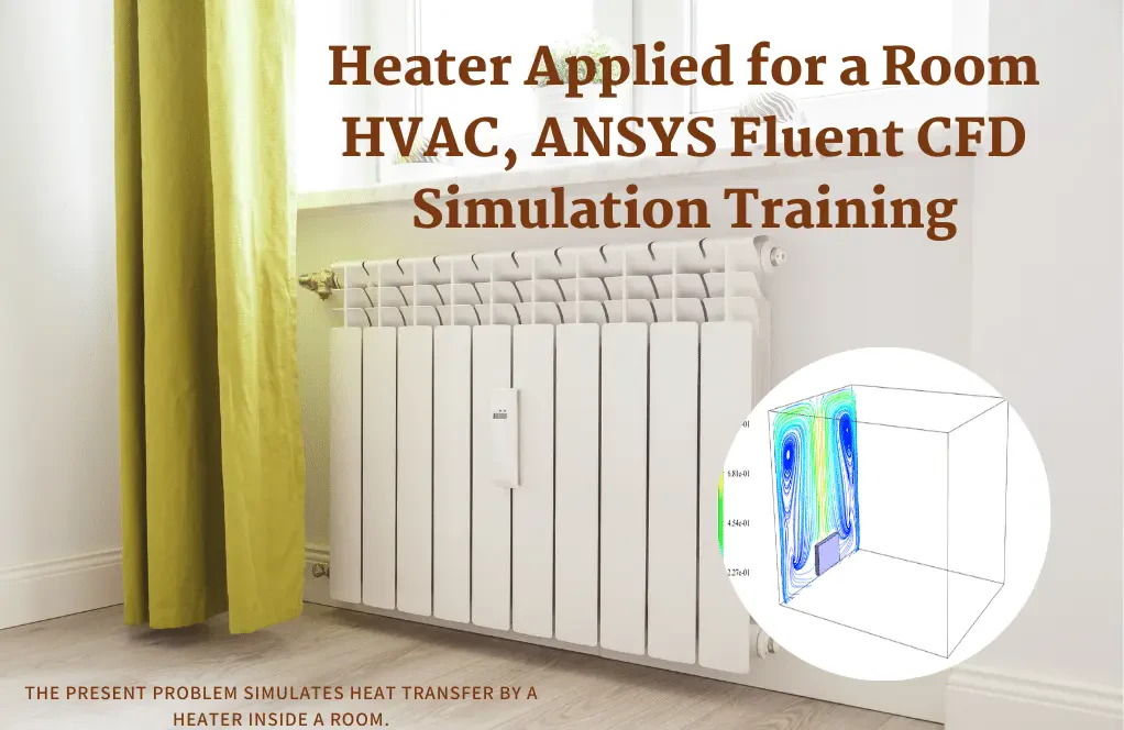Heater Applied for a Room HVAC, CFD Simulation