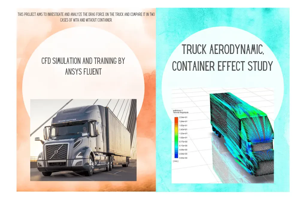 Container Effect on Truck Aerodynamic CFD Simulation, ANSYS  Fluent Training